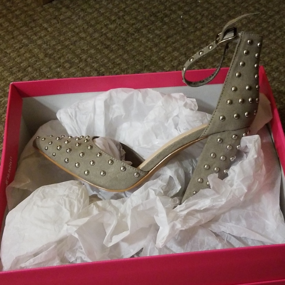 D'Orsay Studded Pumps